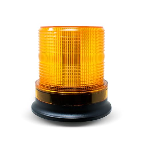 60AS Snow PLOW/Emergency Amber LED Strobe Beacon Warning Light, Permanent Mount