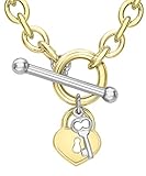 Carissima Gold Collar de mujer con oro bicolor de 9 quilates (375/1000), sin gema, 43 cm
