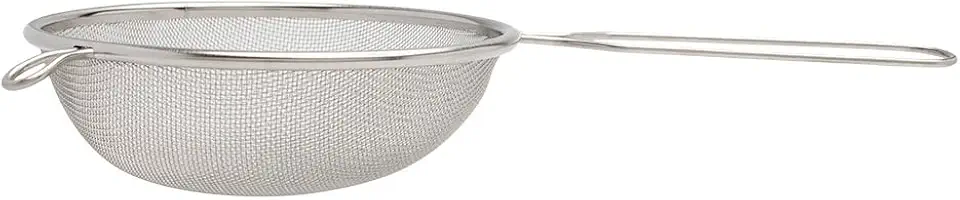 Mimo Style, Peneira em Aço Inox com Suporte para Acomodação em Panelas e Travessas — 16 cm