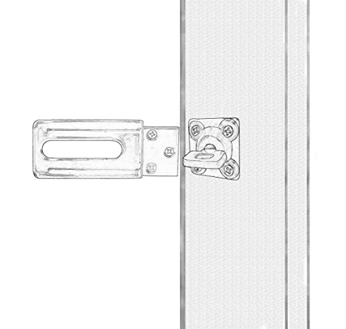 Qcaa 90 Degree Angel Hasp And Swivel Staple, 4-1/2", Steel, Black, 1 Pack, Made In Taiwan #TOP6