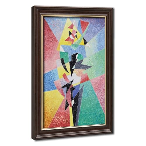 Toile Danseuse de Gino Severini : Affiche Modernisme WCYB avec Cadre à Suspendre 20x30 cm