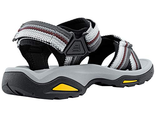 Camel Crown Men's Hiking Sandals Sport Waterproof Sandal Comfortable For Athletic Outdoor Beach Summer Walking Arch Support (Grey, Numeric_10) #TOP2