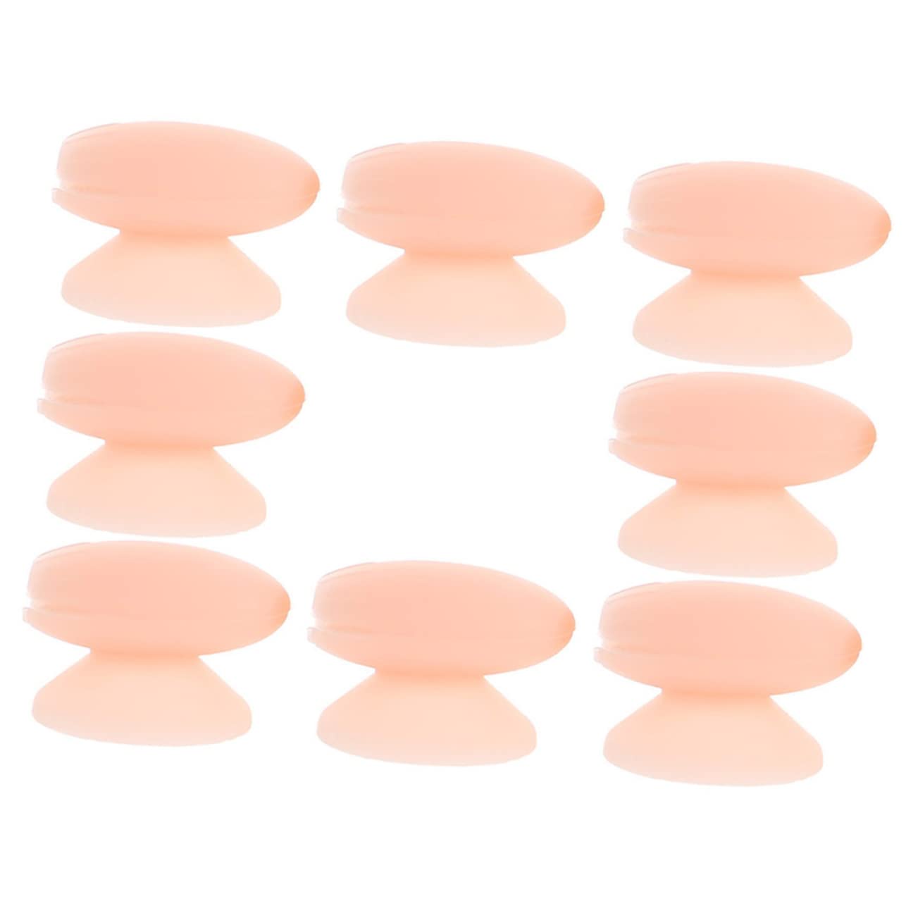 FOMIYES Silicone Lip Brush Covers 8 Pack Lip Brush Protectors for Cosmetics Portable Sturdy Lip Makeup Brush Organizers