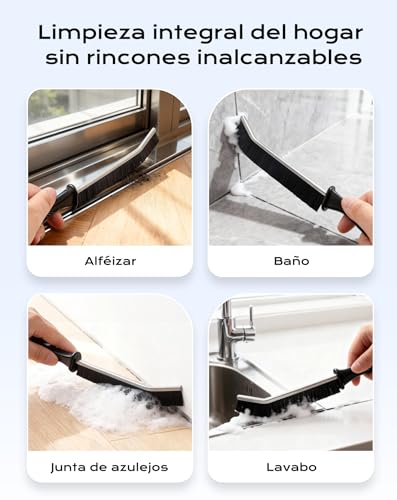 Miniatura 4 de 10 Cepillo Juntas Limpieza Hogar, Cepillo Limpieza Ducha, Ideal Para Baño, Cocina, Aseo, Lavabo, Ducha, Suelo, Ventanas Y Desagües