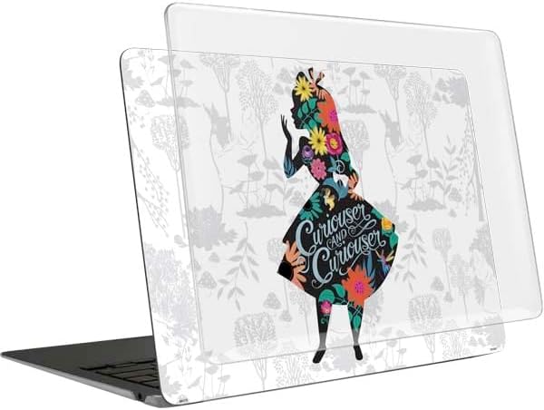 Skinit Laptop Case Plus Skin Compatible with MacBook Air 13in (2020) - Officially Licensed Disney Alice in Wonderland (Animated) Silhouette Curiouser and Curiouser Design