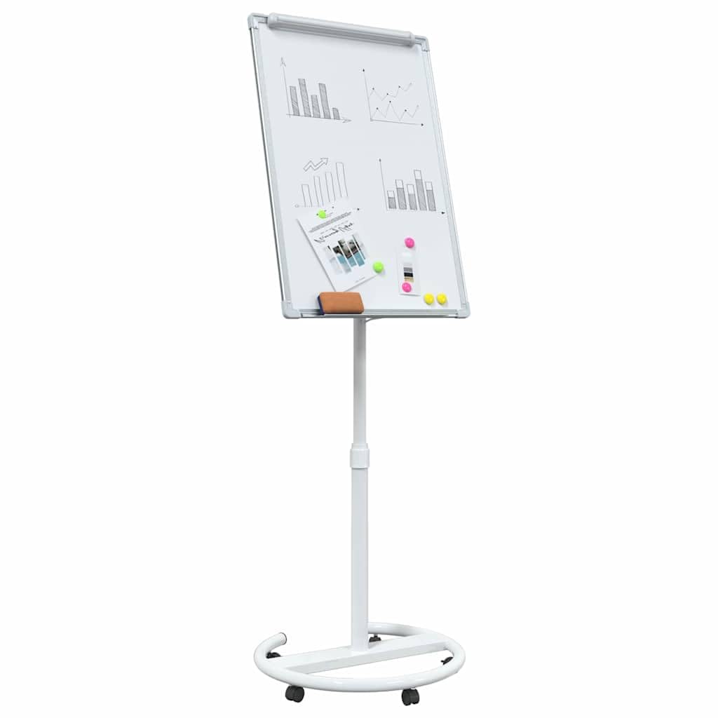 Generisch Magnetisches Whiteboard Grau und Weiß 62 x 62,5 x 197 cm EPS,Andere,Bürobedarf,Präsentationsbedarf,Ausstellungstafeln-42019278