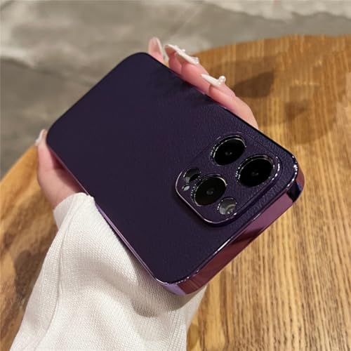 Coque rétro iPhone 13 Pro violette idéale pour le bureau et sorties
