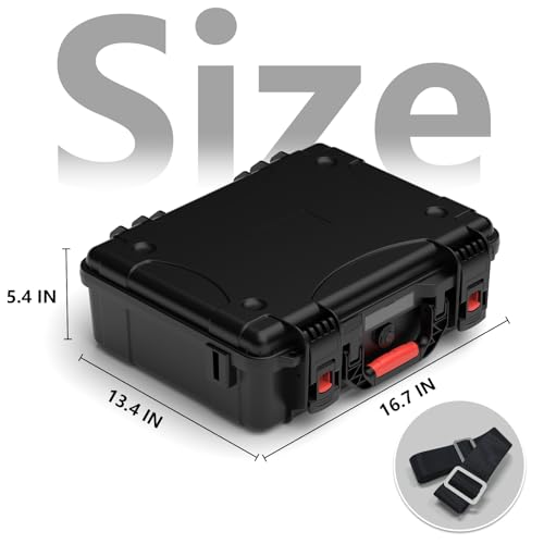 Image of Starlink Mini Case, Waterproof Hard case Fits Star Link Mini Dish, Portable Shoulder Dual Carry Options with Precision Cut Foam For Starlink Accessories,Ideal for Travel and Camping