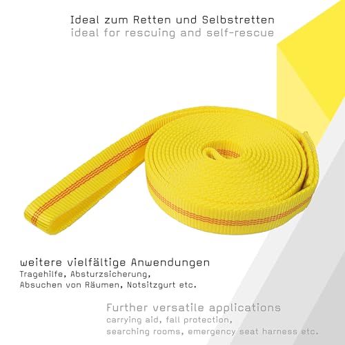 tee-uu Rescue Loop Rettungsschlingen (Verschiedene Längen) (180cm, gelb)