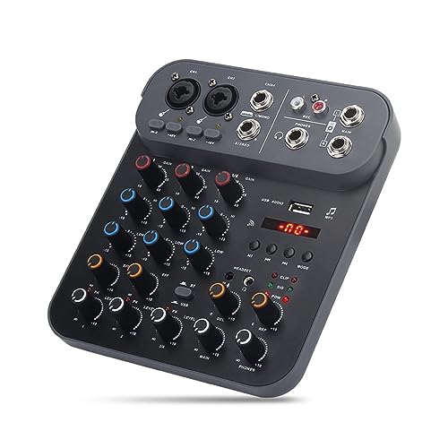 dj controller Mezclador de audio Fuluode V4 Consola de mezcla de sonido Computadora de grabación...