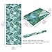 ALAZA Geometrical Watercolor Green Blue Triangles Marble Yoga Mat Non Slip Fitness Exercise Mat, Workout Mat for Yoga, Pilates and Floor Exercises