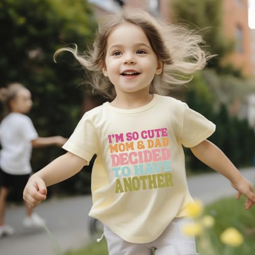 Big Sister Announcement T Shirt Toddler Girls Promoted to Big Sister Tees Outfits 1-7 Years4