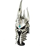 Lich King Helm of Domination Arthas Lich King Crown Helmet Arthas Menethil Helmet Cosplay Scale Model Statue Wearable Video Game Prop Replica