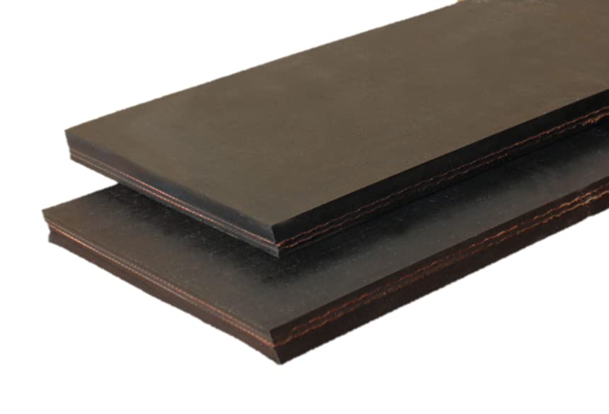 2 Wide Reinforced Rubber Belt Strip - Heavy Duty 2PLY Rubber Belt Material - 2 Wide Strip - 3/8 Thk x 2 Wide x 36 Long