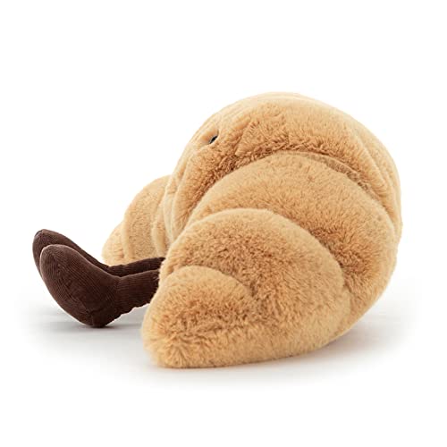jellycat amuseables croissant stuffed toy small 85 inches - pastry plush - fun gift idea