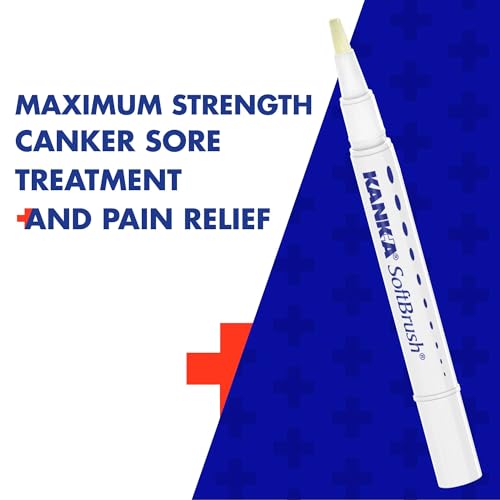 Image of Kank-A Mouth Pain Gel, Fast-Acting Pain Relief with Soft Brush, 0.07 oz