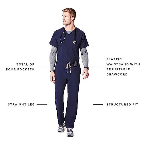 Figs Pisco Basic Scrub Pants For Men – Navy Blue, Medium #TOP1