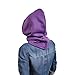 BA UNIQUE FASHION Unisex Sporty Snood Hat with drawstring Hood Scarf Neck Warmer Winter Balaclava Hood (Purple)