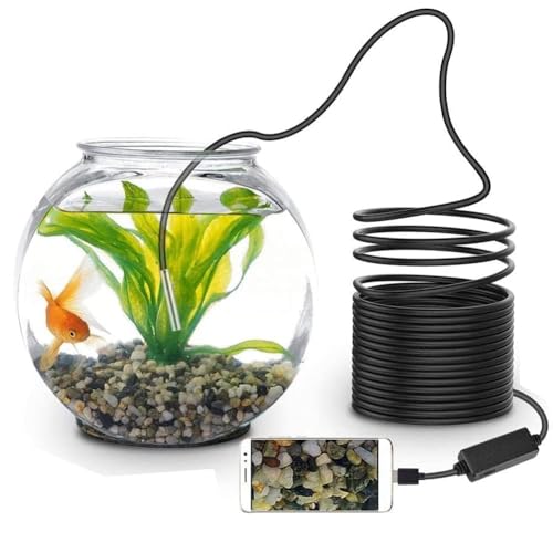 Maizic Smarthome 6Led Endoscopic Camera IP67 Waterproof 5.5Mm Lens 15 Meters Underwater, Hole or Dark Area Inspection on Android Phone (2meter)