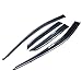 Window Visor Compatible With 2016-2022 Lexus RX350 & RX450h AL20, Injection Polycarbonate with Chrome Trim Air Deflector Rain Guard Shade by IKON MOTORSPORTS, 2017 2018 2019 2020 2021