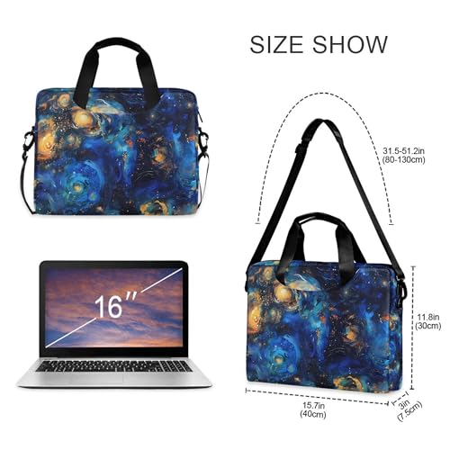 Maletín Starry Sky Van Gogh para portátil 13-15.6 pulg miniatura 4