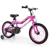 COSTWAY 16” Lighted Kids Bike, Children Sport Bicycle with...