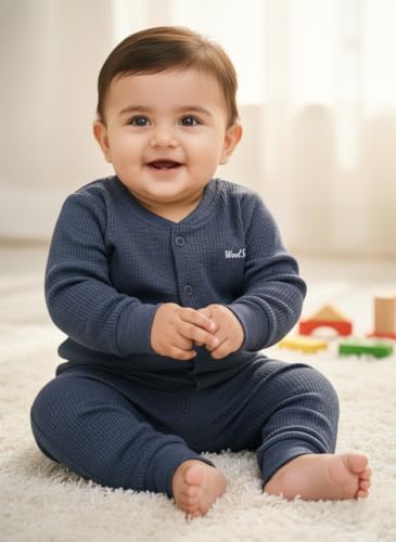Image of Top and Pyjama Set Thermal for Unisex Baby