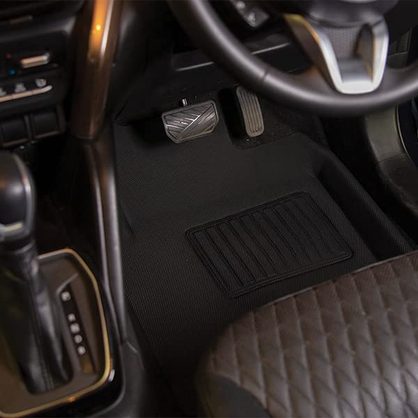 Image of Pharaoh 3D Car Mat | Compatible for Toyota | Custom Fit, All-Weather, Anti-Slip, Odorless, Stylish, and Eco-Friendly Floor Protection with Dust Collection Tray - Full Set (HYRYDER)