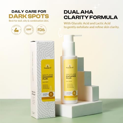 Image of Dark Spot Removal Face Wash 100ML | Gentle Cleanser for Men & Women for All Skin Type | Turmeric & Honey with AHA Glycolic Acid | Removes Dead Skin & Clears Clogged Pores