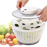 Essoreuse à salade électrique 6 L - Essoreuse automatique à salade rechargeable par USB av...