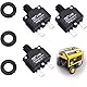 3pcs Thermal Circuit Breaker 16 A Thermal Overload Protection 125-250V AC 50V DC 16A Push Button Circuit Breaker Manual Reset