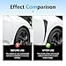 YAWUROU 2 PCS Car Side Fender Vent Trim, Spoiler Body Fender Decorative Stickers, Self-Adhesive Sport Style Air Intake Grille Decorative Sticker, Universal for Most Cars (Carbon Fiber)