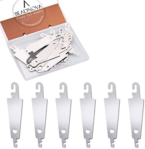 BEADNOVA Needle Threaders 20pcs Stainless Steel Sewing Needle Threader for Hand Sewing Large Eye Cross Stitch Embroidery Craft Knitting Quilting