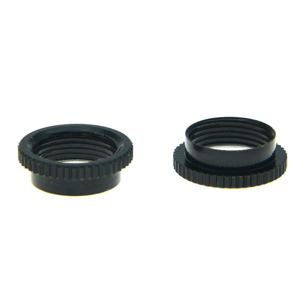 Dopro 10x USA Thread Fine Knurled 15/32" Deep Nut Guitar Toggle Switch Nut Fits Les Paul with Switchcraft Switches Black - Image 3