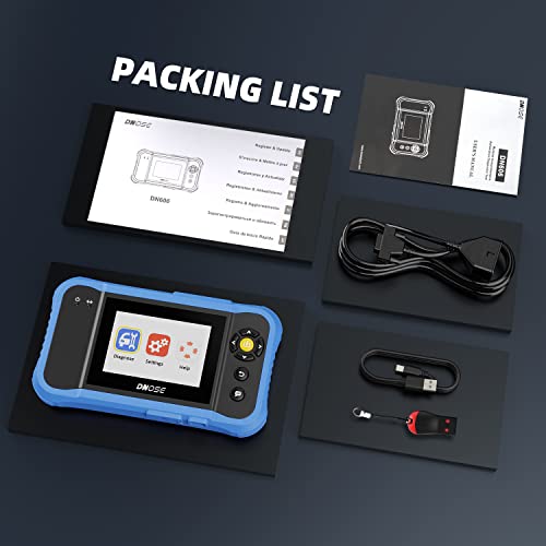 2023 Enhanced Obd2 Scanner Dn606 Engine Abs Srs Transmission Diagnostic Scan Tool Easiest-To-Use Airbag Car Scanner Quick Free Update Code Reader Full Live Data Car Diagnostic Scanner For Car #TOP7