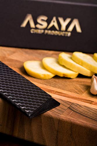 Asaya Professional Knife Edge Guards - 6 Piece Universal Blade Covers - Extra Strength, Abs Plastic And Bpa-Free Felt Lining, Non-Toxic And Food Safe - Knives Not Included #TOP5