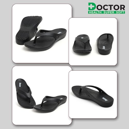 Image of DOCTOR HEALTH SUPER SOFT Women Ultra Soft Cushion Footbed Slipper | Comfortable Light Weight Waterproof Slippers |Adult Flip Flops Mild Acupressure | All Day Wear