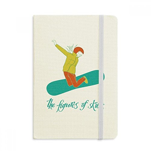 Journal de ski A5 DIYthinker avec couverture souple en tissu, cadeau idéal passionnés