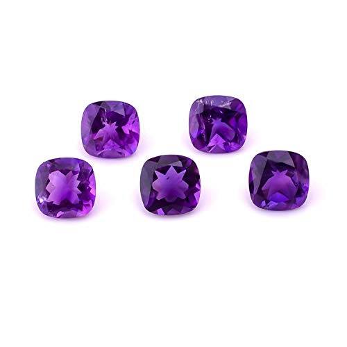 Améthyste naturelle coussin 3.5mm gemme violette pour cadeau unique