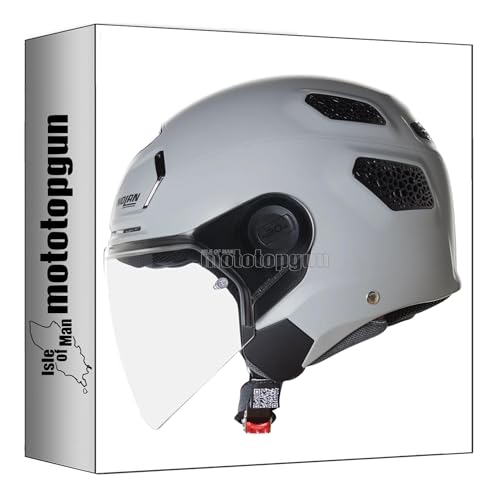 Casque jet Nolan N30-4 T blanc taille L pour rouler au frais en scooter et moto