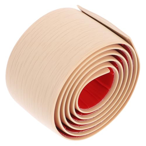 DIYEAH Profilé de Finition Adhésif pour Sol Vinyle 1m X 5cm en Pvc Flexible, Barre de Seuil Auto-adhésive pour Transitions de Plancher et Réparations, Protection Antidérapante pour Habitation