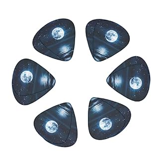 Ensemble de 12 médiators de guitare Night Sky pour guitare acoustique, guitare électrique, contrebasse, ukulélé - Les Beatles, Paul McCartney, John Lennon, RIngo Starr, George Harrison Ensemble de 12 médiators de guitare Night Sky pour guitare acoustique, guitare électrique, contrebasse, ukulélé – Image 2