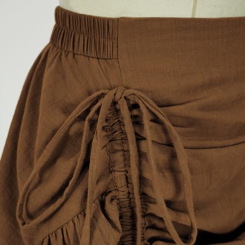 Image of Women's Renaissance Skirt Pirate High-Low Ruffle Maxi Skirts