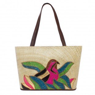Jay Michaels Angel All Natural Woven Sabutan Tote Handbag- Ony 2 Left