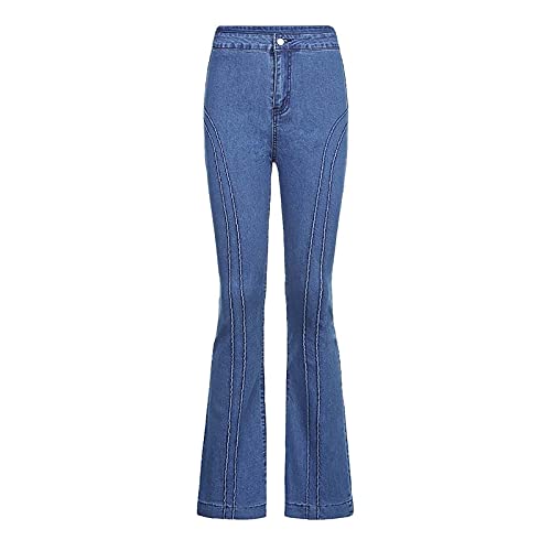 Jeans Dames - Eauptffy High Waist Schlaghose Stretch Skinny Jeans Elegante Bootcut Pant Boyfriend Stijl Jeans met wijde pijpen Denim Broek SchlagJeans Flared Denim Broek Lange Jeans - Image 7
