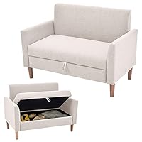 Amazon｜Simpolu ソファー ソファ 2人掛け 収納付き 二人掛け 肘付き