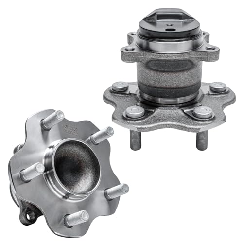 Image of Detroit Axle - 2pc Rear Wheel Bearing and Hubs Assembly for Nissan Sentra 2013 2014 2015 2016 2017 2018 2019, 5-Lugs