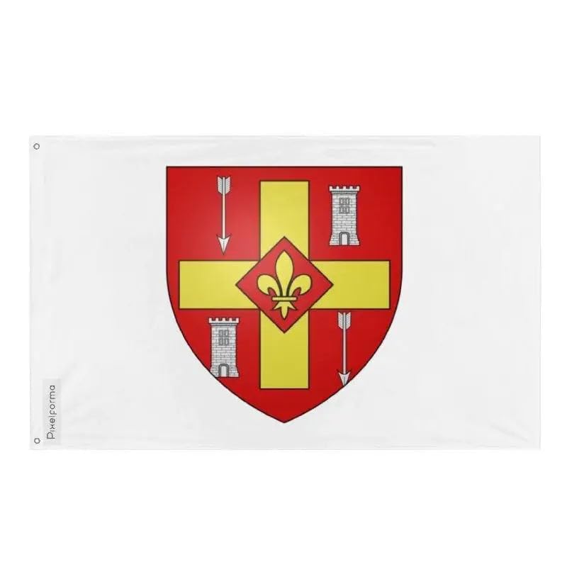 Drapeau Brossard anti-déchirure avec œillets solides pour flotter durablement face au vent