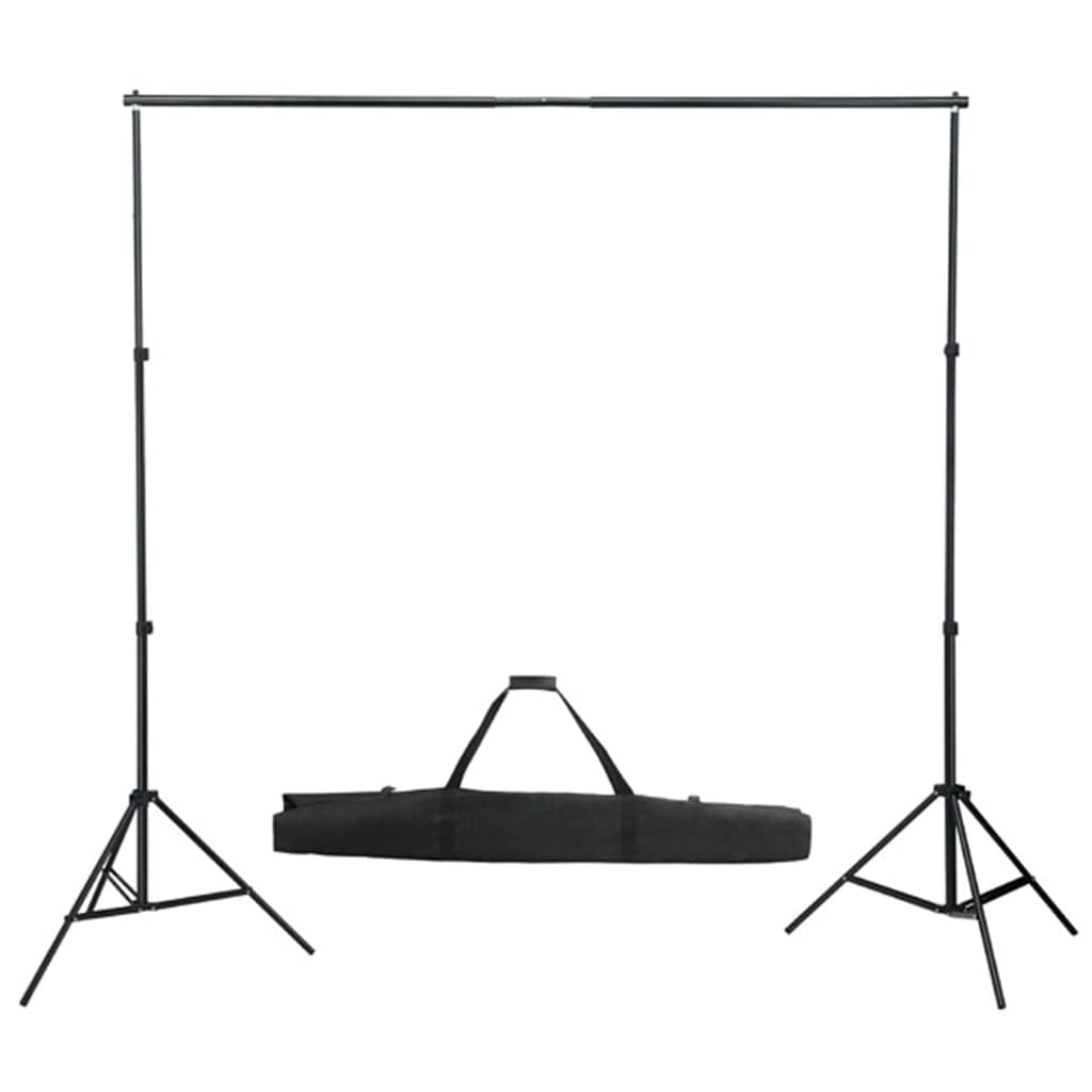 Set da studio fotografico con softbox, sistema di sfondo, riflettore, lampade da studio e treppiede per fotografia professionale, registrazione video, studio domestico, ritratti e fotografia