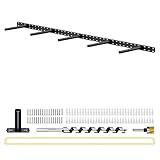 1 Pack Large Shelf Brackets Long Floating Shelf Bracket Invisible Floating Shelf Hardware Heavy Duty Floating Mantel Brackets(56'X6'X1.5' with Tools)
